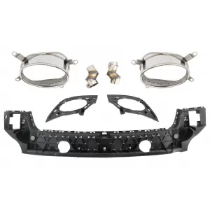 Parachoques para Audi A5 S5 8T 07-11 RS5 Look Escape Parrilla Negro Mate-image-6029955