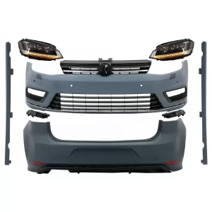 image-10-Bodykit für VW Golf 7 12-17 R-Line Look Scheinwerfer 3D LED DRL Fließen Dynamisch