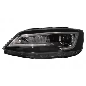 Фарове LED DRL , подходящи за VW Jetta Mk6 VI (2011-2017) Bi-Xenon Дизайн Динамичен Flowing Signals Demon Look-image-6020971