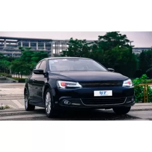 Фарове LED DRL , подходящи за VW Jetta Mk6 VI (2011-2017) Bi-Xenon Дизайн Динамичен Flowing Signals Demon Look-image-6021079