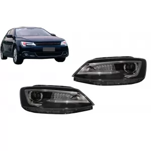 image-78-Faros delanteros LED DRL para VW Jetta Mk6 VI 11-17 Bi-Xenon Design Dynamic Flowing