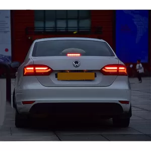 Taillights LED suitable for VW Jetta Mk6 VI (2012-2014) Dynamic Flowing Turn Signals Red Smoke