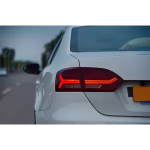 Taillights LED suitable for VW Jetta Mk6 VI (2012-2014) Dynamic Flowing Turn Signals Red Smoke