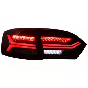 Taillights LED suitable for VW Jetta Mk6 VI (2012-2014) Dynamic Flowing Turn Signals Red Smoke