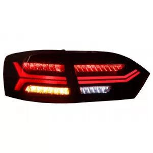 Taillights LED suitable for VW Jetta Mk6 VI (2012-2014) Dynamic Flowing Turn Signals Red Smoke
