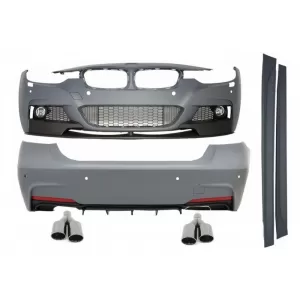 image-40-Complete Body Kit with Exhaust Muffler Tips Black suitable for BMW 3 Series F30 (2011-2019) M-Performance Design