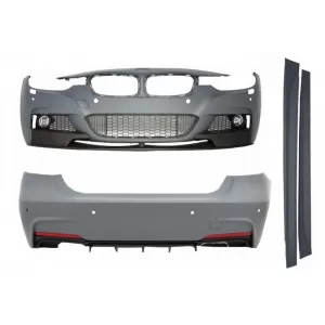 Pachet Exterior M-Performance cu Ornamente Evacuare negre compatibil cu BMW Seria 3 F30 (2011-2019) M-Performance Design-image-6018294