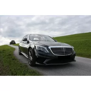 Stoßstange für Mercedes S-Klasse W222 13–17 S63-Look PDC-Kühlergrill Chrom splitter-image-6018496