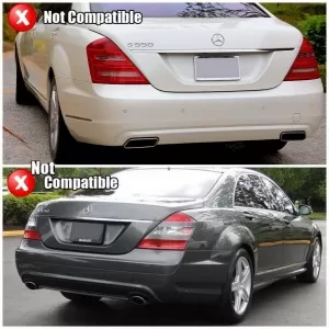 Hátsó lökhárító diffúzor és kipufogóvég MERCEDES S-osztály W221 05-13-image-6061962