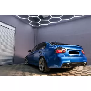 Stopuri LED compatibil cu BMW E90 Seria 3 Limuzina (2005-2008) Fumuriu-image-6089029