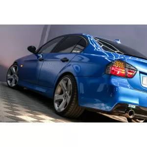 Stopuri LED compatibil cu BMW E90 Seria 3 Limuzina (2005-2008) Fumuriu-image-6089031