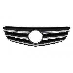 image-68-Első hűtőrács Mercedes Benz C-osztály W204 S204 Limousine/Station Wagon (2007-2014) Avantgarde króm-fekete