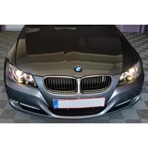 Angel Eyes Headlights suitable for BMW 3 Series E90 Sedan E91 Touring (03.2005-2011) Black