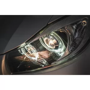 Angel Eyes Headlights suitable for BMW 3 Series E90 Sedan E91 Touring (03.2005-2011) Black