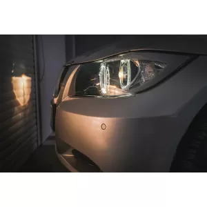 Angel Eyes Headlights suitable for BMW 3 Series E90 Sedan E91 Touring (03.2005-2011) Black