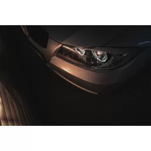 Angel Eyes Headlights suitable for BMW 3 Series E90 Sedan E91 Touring (03.2005-2011) Black