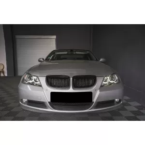 Angel Eyes Headlights suitable for BMW 3 Series E90 Sedan E91 Touring (03.2005-2011) Black