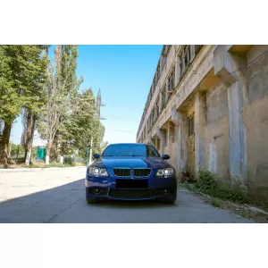 Angel Eyes Headlights suitable for BMW 3 Series E90 Sedan E91 Touring (03.2005-2011) Black