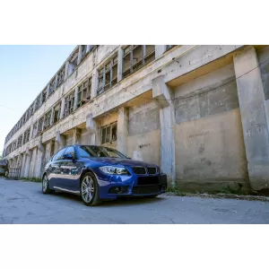 Angel Eyes Headlights suitable for BMW 3 Series E90 Sedan E91 Touring (03.2005-2011) Black