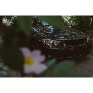 Angel Eyes Headlights suitable for BMW 3 Series E90 Sedan E91 Touring (03.2005-2011) Black