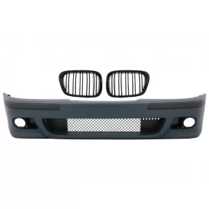 image-71-Prednji Branik prikladan za BMW serije 5 E39 (1995-2003) M5 izgled sa središnjom rešetkom s dvostrukim prugama Piano crna