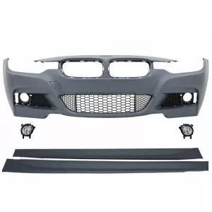image-67-Első lökhárító BMW 3 F30 F31 (2011-) M-Technik dizájn, ködlámpával és küszöb spoilerrel