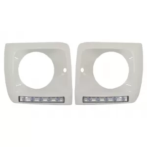 Фарове Черен Bi-Xenon Look with Covers white LED DRL подходящи за Mercedes G-Class W463 (1989-2012) G65 Дизайн-image-6019960