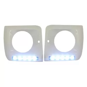 Фарове Черен Bi-Xenon Look with Covers white LED DRL подходящи за Mercedes G-Class W463 (1989-2012) G65 Дизайн-image-6019963