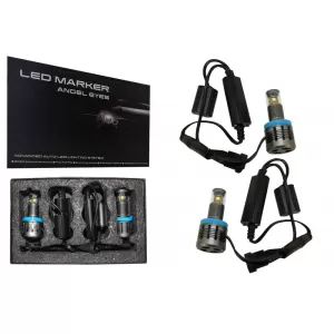 image-2-LED helyzetjelző H8 nagy teljesítményű CREE BMW 1 3 5 6 X széria E82 E88 E90 E92 E93 E60 E61 E63 E64 X1 X5 X6 Z4 40W fehér