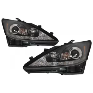 image-64-Lexus IS XE20 (2006-2013) LED DRL fényszóró dinamikus irányjelzővel, fekete