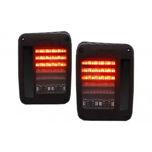 Full LED Feux arrières adapté pour JEEP Wrangler Rubicon JK 2007-2017-image-6022510