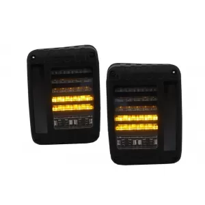 Full LED Feux arrières adapté pour JEEP Wrangler Rubicon JK 2007-2017-image-6022513