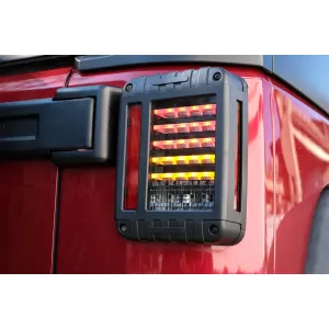 Full LED Feux arrières adapté pour JEEP Wrangler Rubicon JK 2007-2017-image-6073464