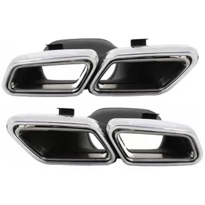 Bodykit für Mercedes W212 E-Klasse Facelift 13+ E63 Look Auspuffblenden-image-6020525
