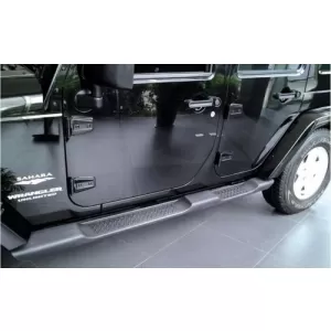 Running Boards Side Steps suitable for Jeep Wrangler Rubicon JK (2007-2017) 4 Doors Retro Design