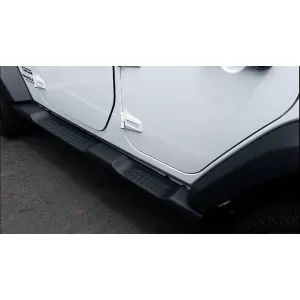 Running Boards Side Steps suitable for Jeep Wrangler Rubicon JK (2007-2017) 4 Doors Retro Design
