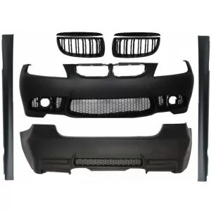 image-9-Body Kit prikladan za BMW E90 serije 3 04-08 Non-LCI M3 Dizjan s rešetkom s dvostrukim prugama Piano crna
