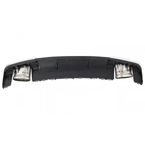 Rear Bumper Valance Diffuser with Exhaust Muffler Tips suitable for Audi A3 8V Sedan Cabrio (2012-2015) RS3 Design