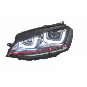 RHD Faruri 3D LED compatibil cu VW Golf 7 VII (2012-2017) R20 GTI Design Semnal Dinamic LED-image-6022873
