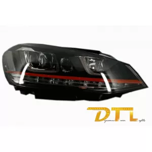 RHD Faruri 3D LED compatibil cu VW Golf 7 VII (2012-2017) R20 GTI Design Semnal Dinamic LED-image-6053128