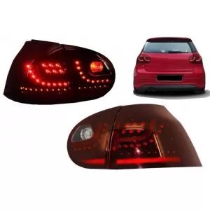 LED Rückleuchten für VW Golf V 5 04-09 LHD Kirschrot Urban Style-image-6043145