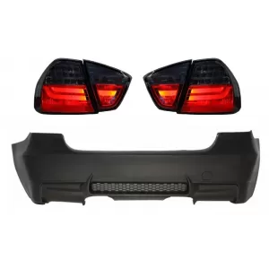 image-13-Stražnji Branik M3 Dizjan bez PDC LED stražnjih svjetala Dim pogodan za BMW serije 3 E90 2005-2008