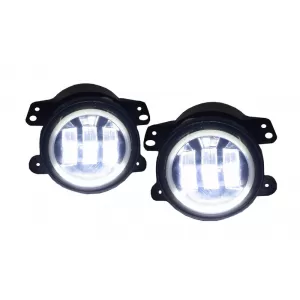 Proiectoare Ceata Full LED CREE Dublu compatibil cu JEEP Wrangler JK (2007-2017)-image-6022599