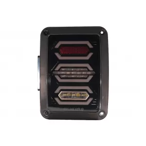 Stopuri Full LED compatibil cu Jeep Wrangler JK (2007-2017) Fumuriu-image-6022618