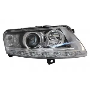 Xenon Headlights LED DRL suitable for Audi A6 C6 4F (04.2004-2008) Chrome Without AFS