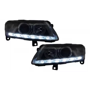 Xenon Headlights LED DRL suitable for Audi A6 C6 4F (04.2004-2008) Chrome Without AFS