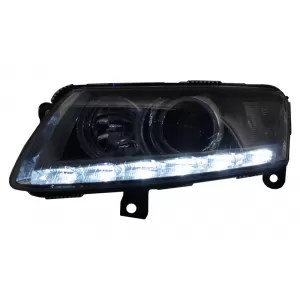 Xenon Headlights LED DRL suitable for Audi A6 C6 4F (04.2004-2008) Chrome Without AFS