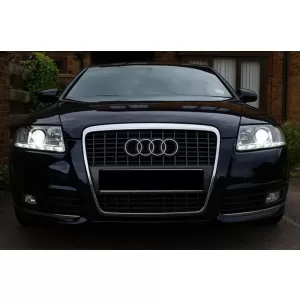 Xenon Headlights LED DRL suitable for Audi A6 C6 4F (04.2004-2008) Chrome Without AFS