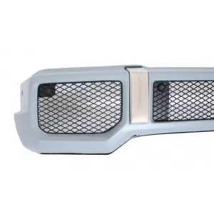 Pare-chocs avant avec Le noir BullBar pour Mercedes Classe G W463 1989-2017 G65 Look-image-6087033