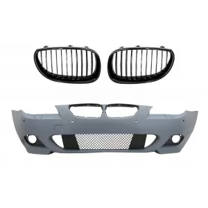 image-72-Első lökhárító ködlámpa nélkül, PDC 18 mm-es támogatással, első hűtőráccsal, BMW 5 E60 (2007-2010), M-Technik Dizájn